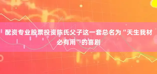 配资专业股票投资陈氏父子这一套总名为“天生我材必有用”的喜剧